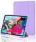 Custodia Cover per iPad 11 Generazione A16 11 Pollici 2025/iPad 10 Generazione 10,9 Pollici 2022 con portapenne, Supporto Sottile con Retro Rigido Cover con Auto Svegliati/Sonno, Purple