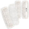 com-four® 4X paño de Limpieza Premium - paño de Repuesto de Microfibra para trapeador de Piso - trapeador de Limpieza Interior de 41 cm de Ancho - Lavable hasta 60°C (4 Piezas - Blanco - 41cm)