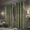 always4u 100% Blickdichte Gardinen, Samtvorhang mit Golddruck für Wohnzimmer Schlafzimmer Balkon,Wärmeisolierende Verdunklungsvorhänge mit Ösen, Glänzend Elegant, Salbeigrün 2er Set 132x213cm