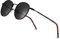 SUNGAIT Round Vintage Polarized Sunglasses Classic Retro Metal Frame Sunglasses Circular for Women Men(Black Frame/Polarized Gray Lens) SGT059-HH-UK