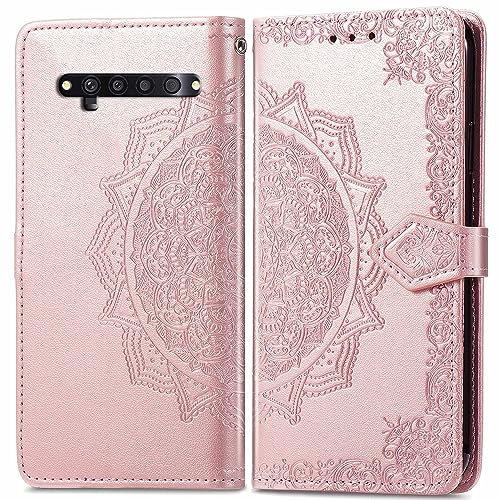 Hülle für TCL 10 Pro,Klappbar Leder Tasche Case Cover,Handyhülle für TCL 10 Pro Kartenfach Standfunktion Schutzhülle Klapphülle Lederhülle