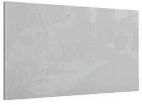 ALLboards Tableau en Verre Gris 100x80cm, Tableau Magnétique sans Cadre, Verre Trempé