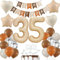 Luftballon 35 Geburtstag Creme, Luftballon 35 Geburtstag Nude, 35 Geburtstag Deko, 35 Geburtstag Frau Mann, Beige 35 Ballon Deko, 35. Geburtstag Dekorationen, Boho 35 Luftballon Beige
