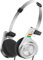 iKF R3 Kopfhörer Kabellos Bluetooth Retro, Vintage On Ear Headphones, bis zu 60 Stunden Spielzeit, Deep Bass, Abnehmbare Ohrmuscheln, Leichtgewicht, Anschluss von Zwei Geräten für Laptop/PC (Silber)