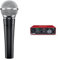 Shure SM58SE Cardioid Dynamisches Vokalmikrofon mit Eius-Schalter & Focusrite Scarlett Solo 3. Gen USB-Audio-Interface-Bundle für Gitarristen