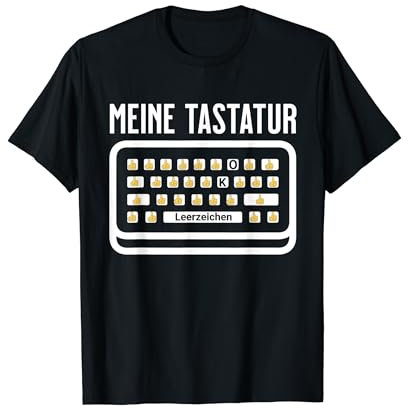 Meine Tastatur Daumen hoch Ü50 lustiges Meme T-Shirt