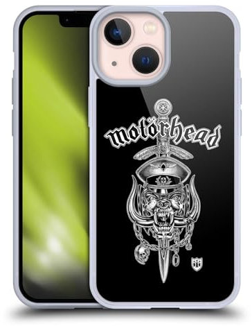 Head Case Designs Offizielle Motorhead Hiro Dagger Grafiken Softgelhülle Kompatibel Mit Apple iPhone 13 Mini Und Kompatibel Mit Magsafe Zubehör