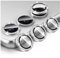 Kucheed Proteggi Obiettivo Fotocamera Glitterato per Samsung Galaxy A35/A55, Copertura per Fotocamera in Vetro Temperato Allineamento Automatico dei Singoli Anelli Metallici