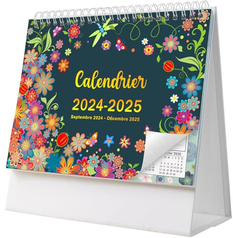 AEYAKA Calendriers de Bureau 2025 Calendriers, 20 x 20,5 cm Français C08