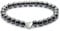 Echtes Hämatit Edelstein Armband mit 6mm Perlen und Edelstahlherz - verschiedene Längen - Heilstein Schutzstein Talisman Glücksbringer Geschenk (Hämatit, 14CM)