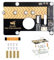 Waveshare PCIe to M.2 Adapter Board (D), Compatible with Raspberry Pi 5, Supports 2280/2260 / 2242/2230 Size NVMe Protocol M.2 SS Solid State Drive, High-Speed Reading/Writing NVMe Adapter