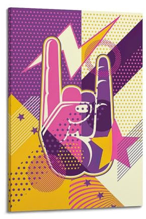 GLJXFP Illustrationskunst, Musikposter, Rock-Poster, dekoratives Gemälde, Leinwand, Wandposter und Kunstdruck, modernes Familienschlafzimmer, Dekoration, Poster, 50 x 75 cm