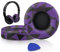SoloWIT Earpads Cushions Replacement for Beats Solo 2 & Solo 3 Wireless On-Ear Headphones, Ear Pads with Soft Protein Leather, Added Thickness - Purple Black