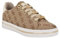 GUESS Baskets Stasey pour femme, Logo 210 marron moyen/rose, 37.5 EU