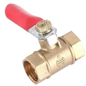 RTRCAGAKM 1/8 1/4'' 3/8'' 1/2'' Innengewinde auf Außengewinde Messing Wasser Öl Luft Kraftstoffleitung Absperrkugelhahn pneumatischer Anschluss(1/4,Female-Female)