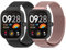 CHANRASI Bracelet Métal Compatible avec Bracelets Xiaomi Redmi Watch 5/4, Noirs/Roses