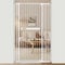 Xifamniy 61.02 Extra Tall Cat & Dog Gate, White, Metal, Pressure Mount, Auto Close, Baby & Toddler