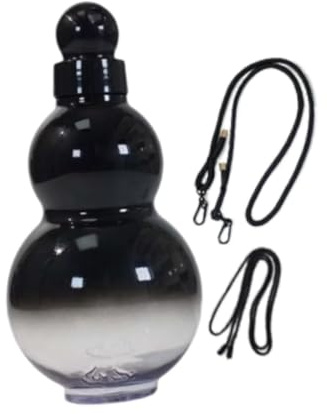 Aymzbd Kürbis Trinkflasche, 900 Ml, Tragbare Wasserflasche für Outdoor Aktivitäten Wie Laufen Und Angeln