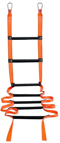 Feuerleiter, 100 cm Seilleiter, Notfallleiter für 2–3 Stockwerke, Fenster und Balkon