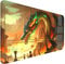 MTG Playmat with Zones, 24 x 14 Dragon MTG Mat Stitched Edges Trading Card with Storage Bag Smooth Rubber Surface Battle Game Mat