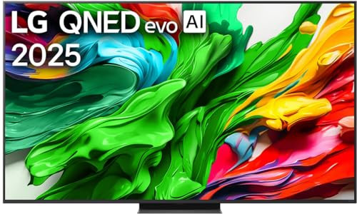 LG 65QNED86A6A Téléviseur, 65, 165 cm, 4K QNED evo AI (processeur AI α8 Gen2 4K, webOS 25, 120 Hz (VRR jusqu'à 144 Hz))