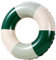LUMOOM Nuoto per adulti, anello di nuoto gonfiabile, materasso ad aria, giocattolo galleggiante per bambini, tubo per piscina estiva (verde)