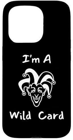 Joker - Wild Card - Funny Expression- Clown Face Case for iPhone 15 Pro