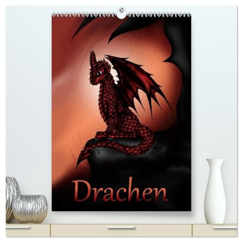 Drachen (hochwertiger Premium Wandkalender 2026 DIN A2 hoch), Kunstdruck in Hochglanz: Fantasie-Drachen (CALVENDO Kunst)