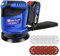 Cordless Random Orbital Sander with 1500mAh Rechargeable Battery and Charger, 3 Various Speeds, 7000/9500/11000 RPM, Portable Lightweight Sander with 12Pcs Sandpaper, Blue