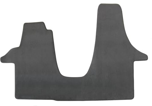 AD Tuning Velours Fußmatten für VW T5 / T6 / T6.1 (2003-2021) | 1-teilig, durchgehende Auslage, 100 % passgenau, Schwarz,
