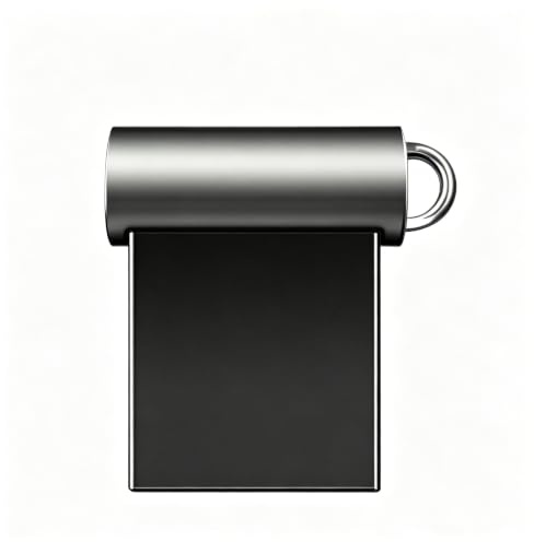 USB-Speicherstick aus Metall, Schlüsselanhänger, 256 GB, USB 2.0, tragbar, Mini-USB-Stick, Schwarz