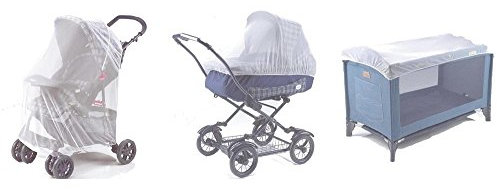 reer Universal Insektenschutz, passend für Kinderwagen, Buggys, Sportwagen, Reisebetten, weiß