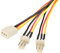 StarTech.com TX3 Fan Power Splitter Cable - Fan power splitter - 3 pin internal power (F) to 3 pin internal power (M) - 1 ft - TX3SPLIT12
