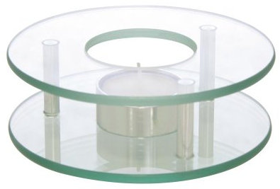AXENTIA Stövchen Chrom/Glas 125 mm rund