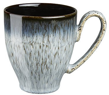 Denby Halo Set of 4 Mugs, 1 Count (Pack of 1), Blue - Black