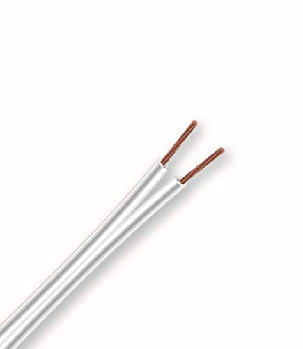 Electraline 10674 Cable 03VH-H, Sección 2x0,75 mm, 12/24V, 20 m, Blanco