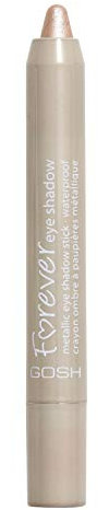 GOSH Forever Eye Shadow Lidschatten-Stift mit cremiger Textur für einfaches Auftragen und intensives Farbergebnis I wasserfest, hält bis zu 8h I parfümfrei & hautverträglich I 002 Beige (Metallic)