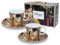 Carmani - Espresso Cups with Saucers Set of 2, Featuring Gustav Klimt, The Kiss, Gift Boxed 100 ml