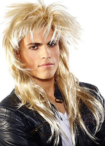 Folat 26770 Perücke Johnny Rocker Blond, mens, One Size