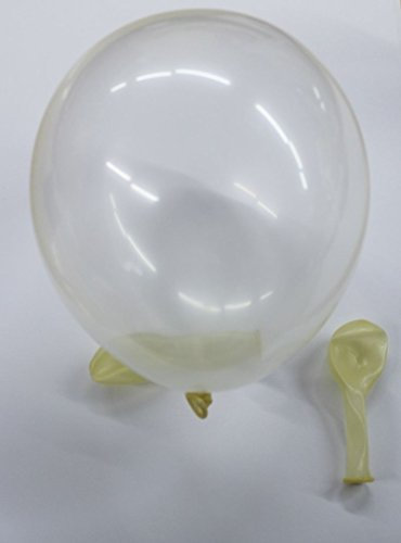 eventkauf 50 kleine Luftballons metallic/Pastell (Farbe wählbar) (Transparent)