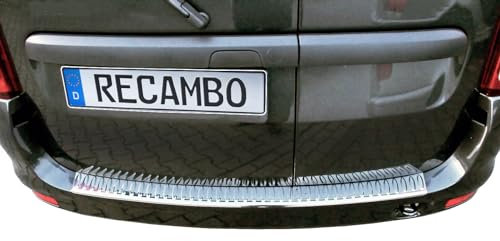 Recambo CT-LKS-1110 LADEKANTENSCHUTZ EDELSTAHL für DACIA LOGAN MCV I | BJ 2006-2013 | mit ABKANTUNG, Large