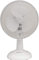 Portable Electric Powerful Oscillating Cooling Desk Fan with 2 Airflow Speed Settings, Adjustable Tilt and Quiet Operation For Use in Homes and Offices White 6 Inch
