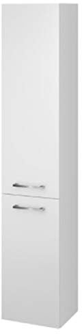 VBChome Hochschrank Weiß 30 x 150 cm Badmöbel Hängeschrank Badschrank Hängeschrank Türen Badezimmerschrank Badregal