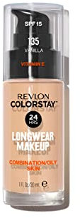 Revlon ColorStay Longwear Makeup for Combination/Oily Skin, SPF 15, 135 Vanilla, 30 ml