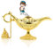 NATEE Aladdin Wunderlampe, Gold Metall Dekoration Öllampe, Klassische Dekoartikel Genielampe für Geschenk Dekoration Wein (11,5 x 4 x 7,5cm)