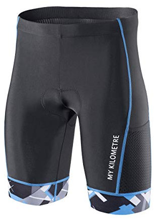 MY KILOMETRE Triathlon Hose Herren – Tri Shorts mit Kordelzug, Atmungsaktiv & Schnelltrocknend, 2 Seitentaschen für Schwimmen, Radfahren und Laufen