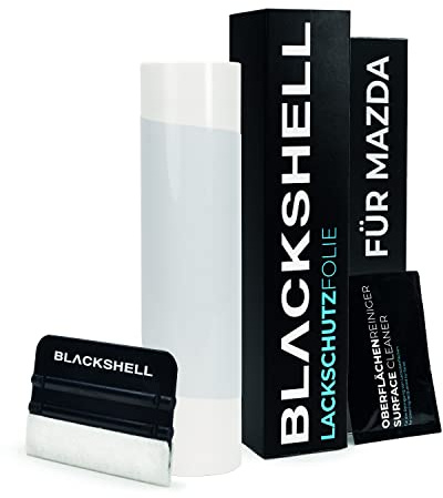 Blackshell® Ladekantenschutz Folie passend für Mazda 6 | Typ GH | Bj. 2008-2010 Transparent - passgenauer Stoßstangenschutz inkl. Set für Folierung