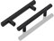 LONTAN 10 Pack Black Kitchen Cupboard Handles 76mm Drawer Pulls Kitchen Door Pulls Black Cupboard Handles for Cabinet Wardrobe Bathroom Stainless Steel