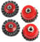 Youyijia 4pcs Carbon Steel Twisted Knotted Wire Brush Set for 115mm Angle Grinder (75mm x2, 100mm x2)