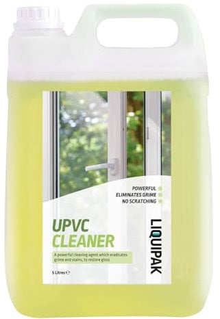 Liquipak UPVC Cleaner - Powerful Window Cleaner, Conservatory, Garden Furniture Cleaner, Concentrated (5 Litres)